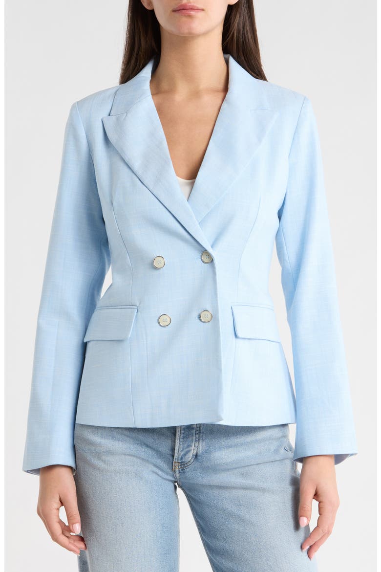 Double Breasted Jacket, Alternate, color, SKY