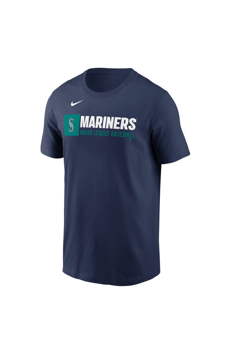 Nike Men's Nike  Navy Seattle Mariners Team Block T-Shirt, Alternate, color, Navy