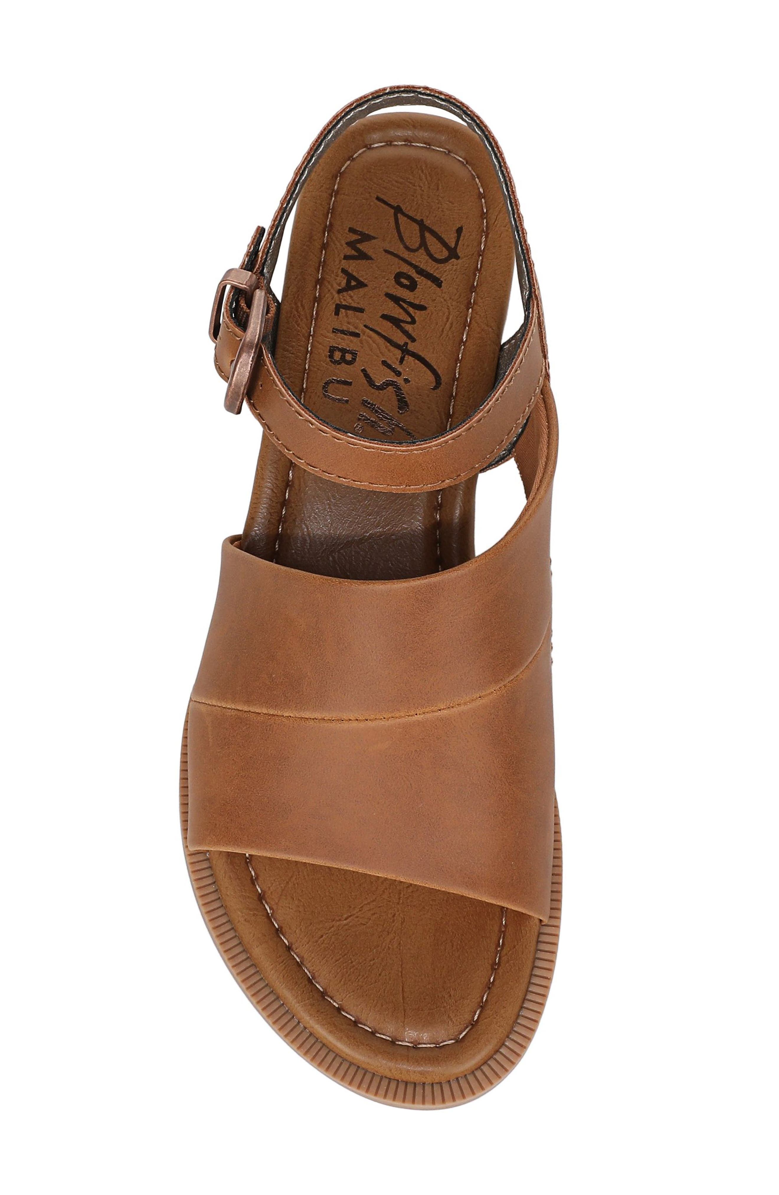 Blowfish Malibu Ardice Sandal, Alternate, color, Scotch Faux Leather