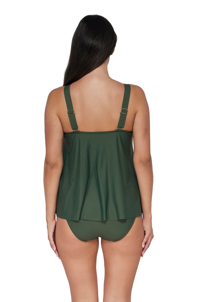 Sunsets Escape Sadie Tankini Swimsuit Top, Alternate, color, Island Green