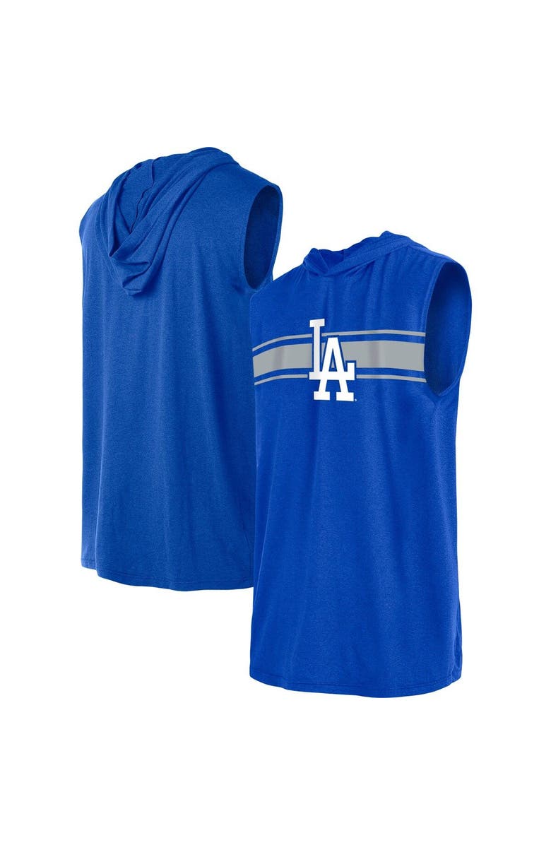 New Era Men's New Era Royal Los Angeles Dodgers Sleeveless Pullover Hoodie, Main, color,