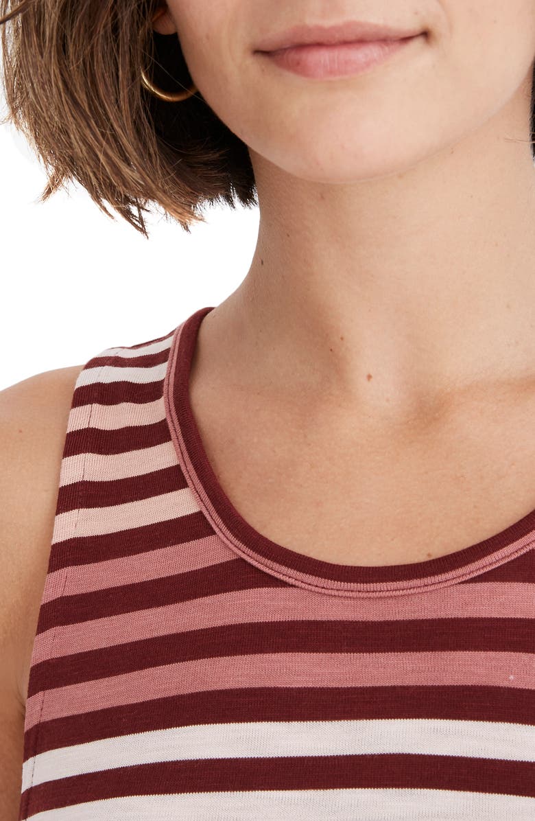 Madewell Highpoint Sulley Stripe Tank Dress, Alternate, color, 