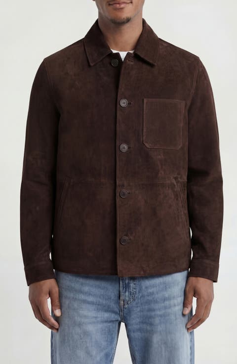 Goatskin Suede Barn Jacket