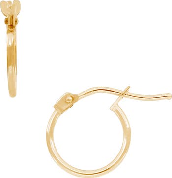 14K Gold Mini Hoop Earrings