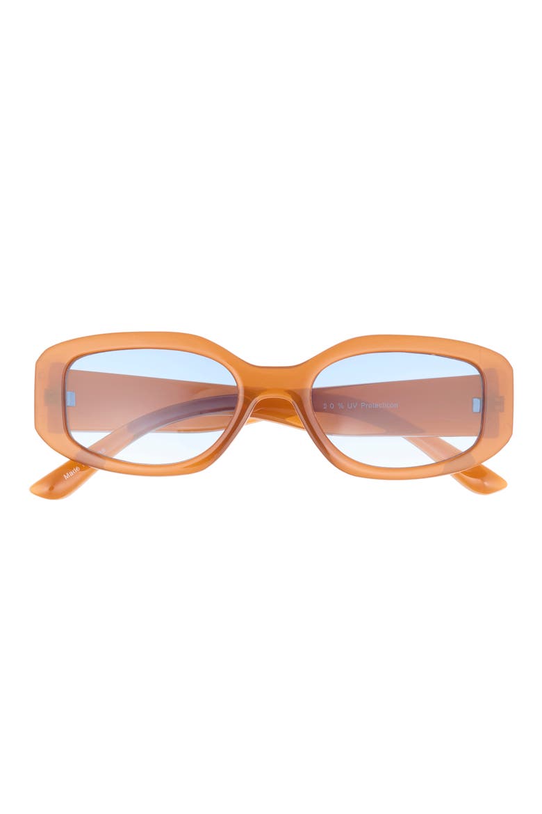 Oval Sunglasses, Main, color, BROWN