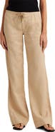 Lauren Ralph Lauren Wide Leg Linen Pants