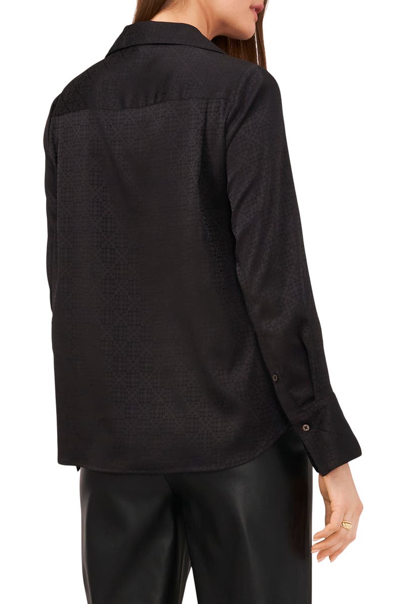 Vince Camuto Geo Jacquard Blouse, Alternate, color,