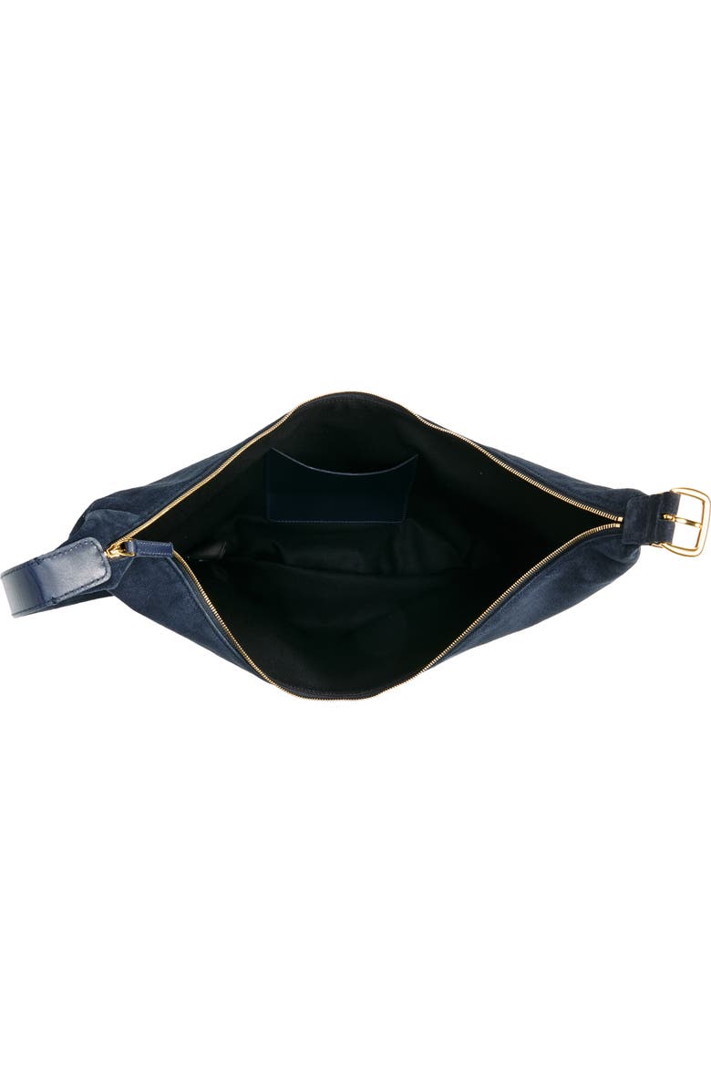 Madewell The Essential Curve Shoulder Bag, Alternate, color, Deep Indigo
