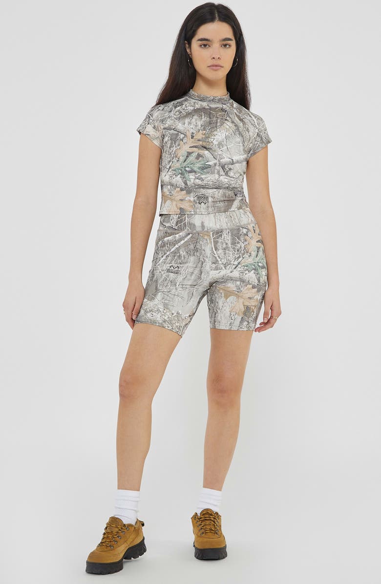 GUESS x RealTree Go Stretch Crop Graphic T-Shirt, Alternate, color, 