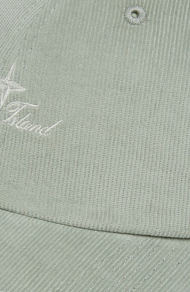 Stone Island Corduroy Baseball Cap, Alternate, color, Sage