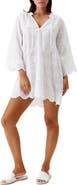 Melissa Odabash Lucy Embroidered Cotton Cover-Up Tunic