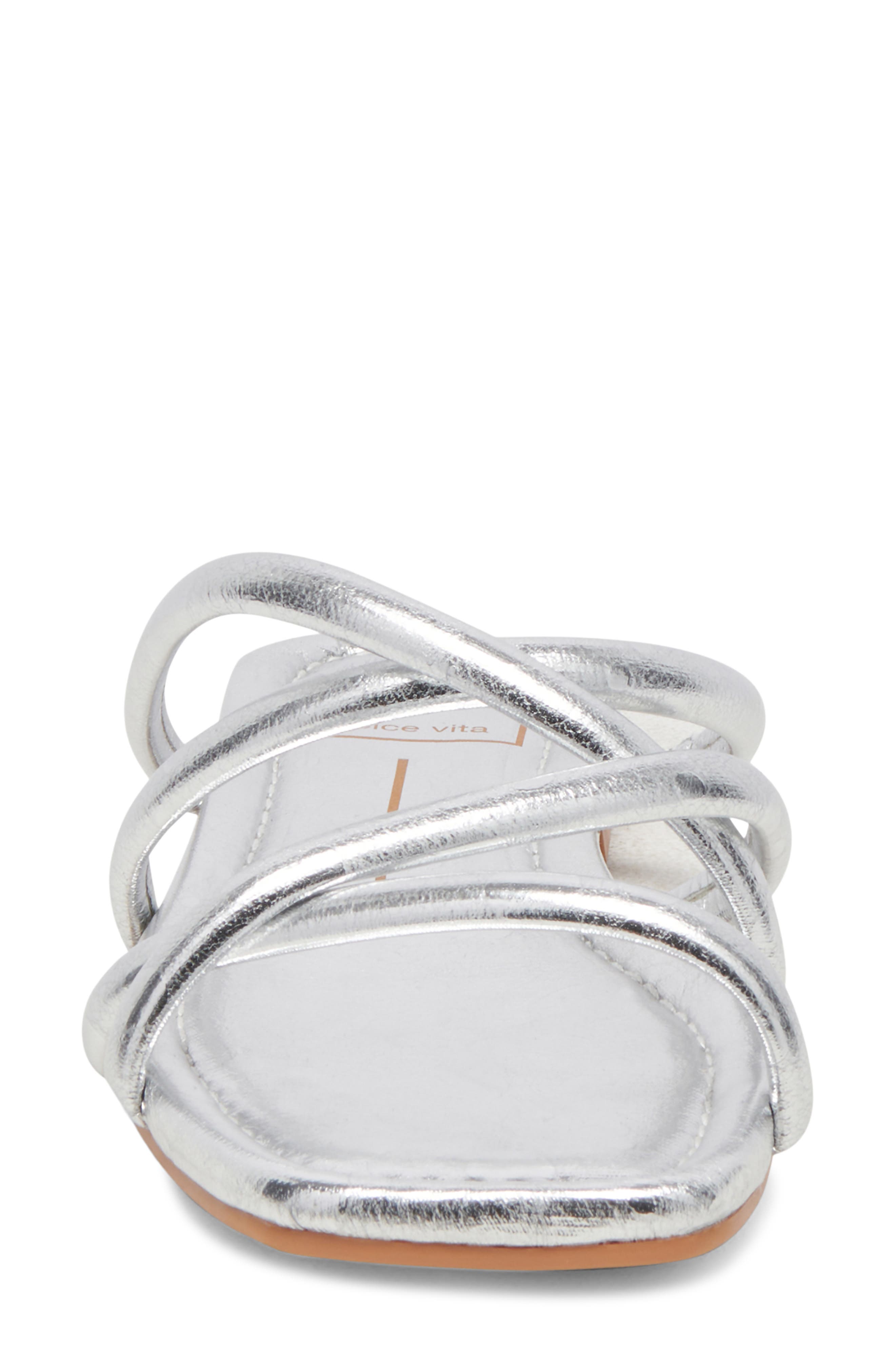 Dolce Vita Lanza Metallic Sandal, Alternate, color, Silver