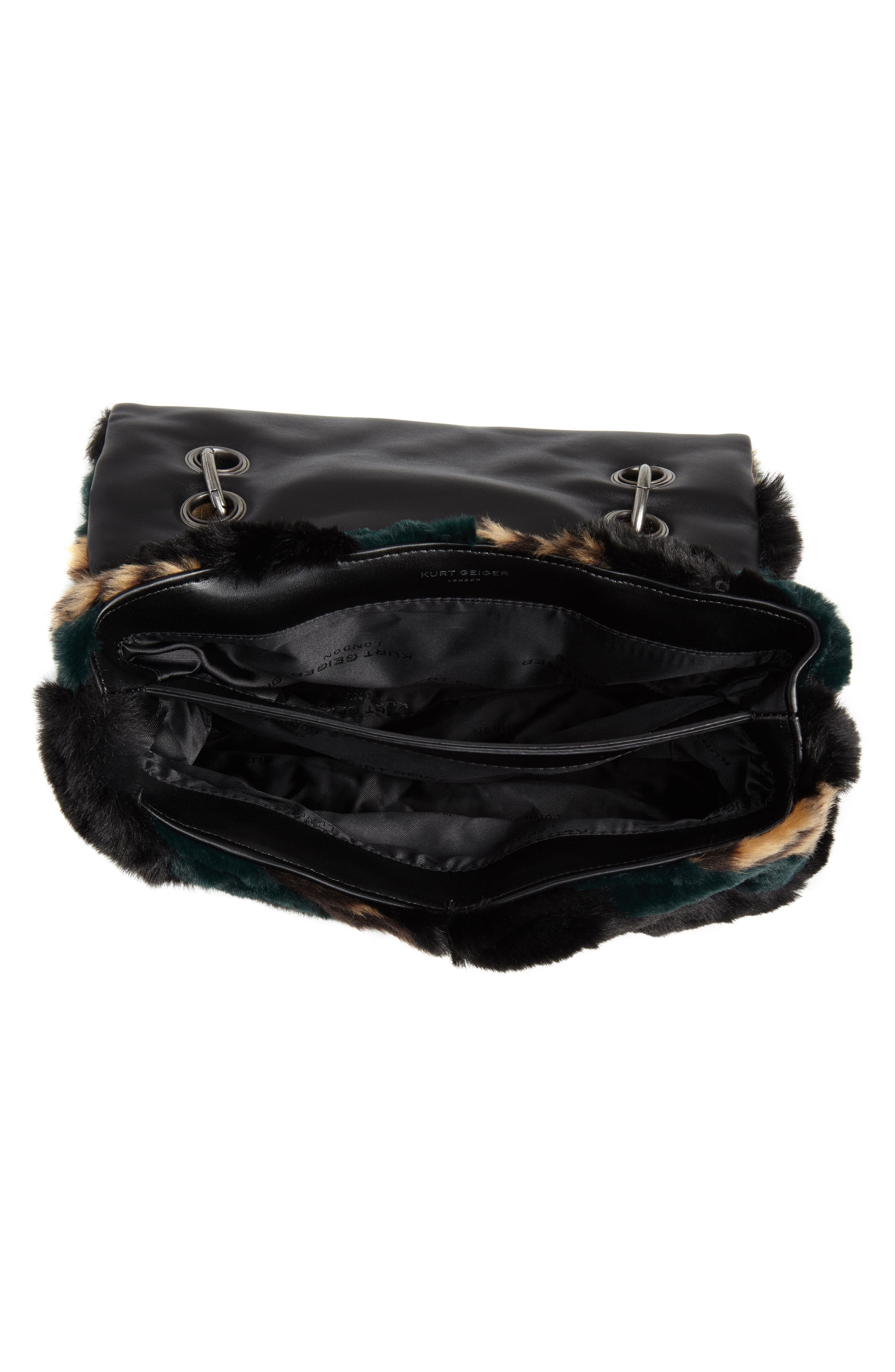 Kurt Geiger London Soho Faux Fur Shoulder Bag, Alternate, color, 