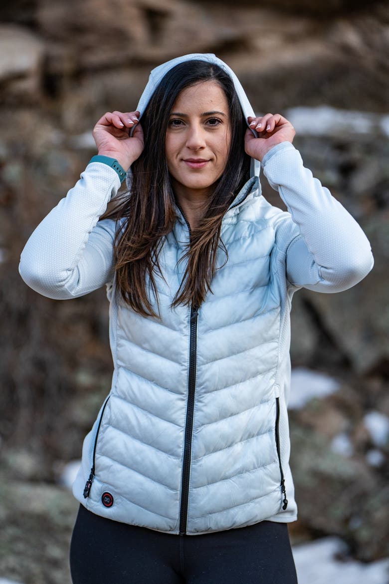 Ventani Hybrid Packable Heated Jacket, Alternate, color, Crystal Blue