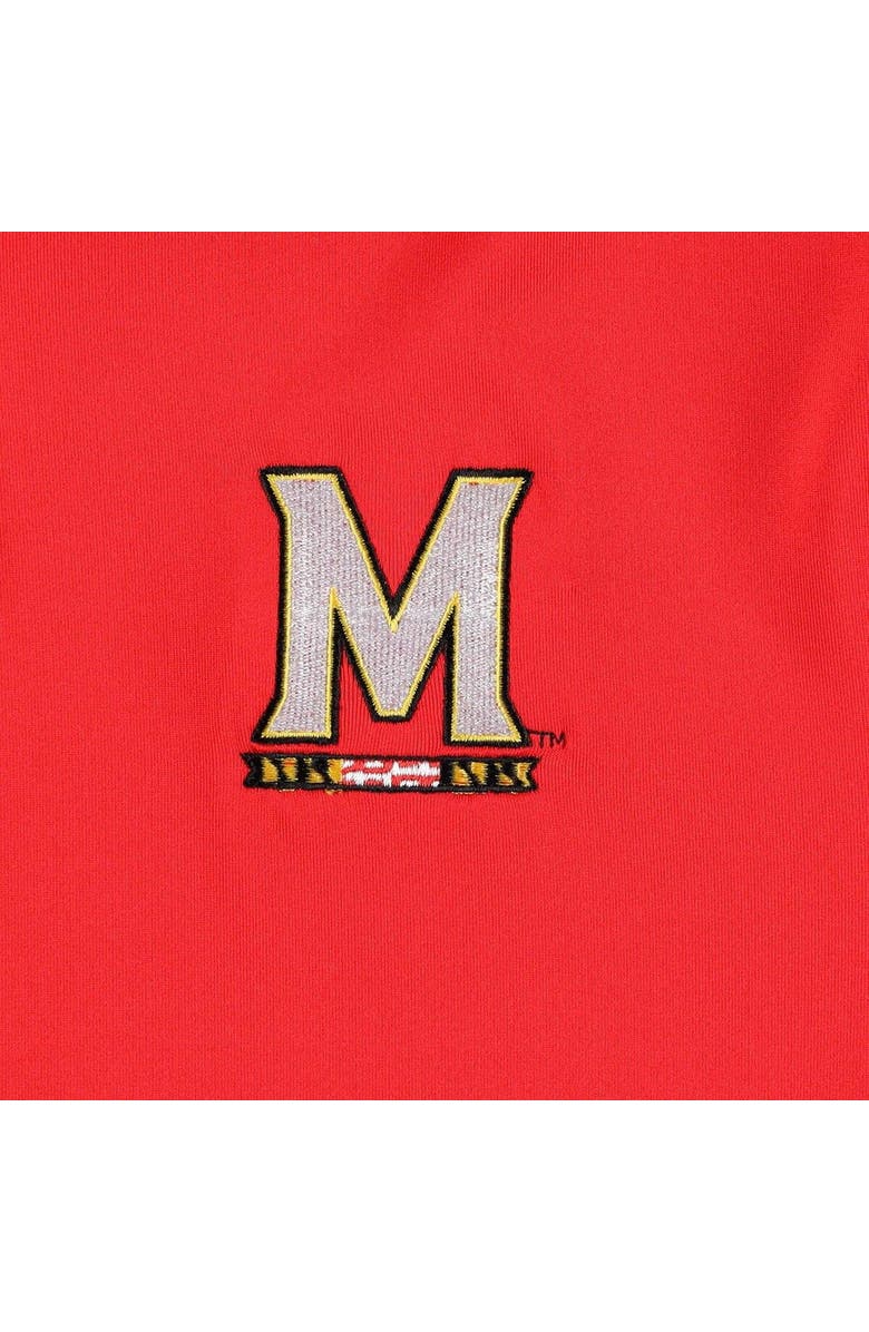 Under Armour Men's Under Armour Red/White Maryland Terrapins Green Blocked Polo Performance Polo, Alternate, color, 