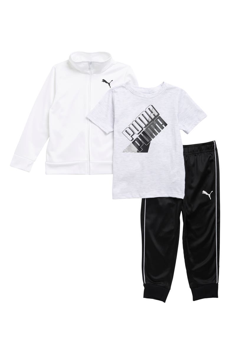 PUMA Kids' 3-Piece T-Shirt, Joggers & Jacket Set, Main, color, 