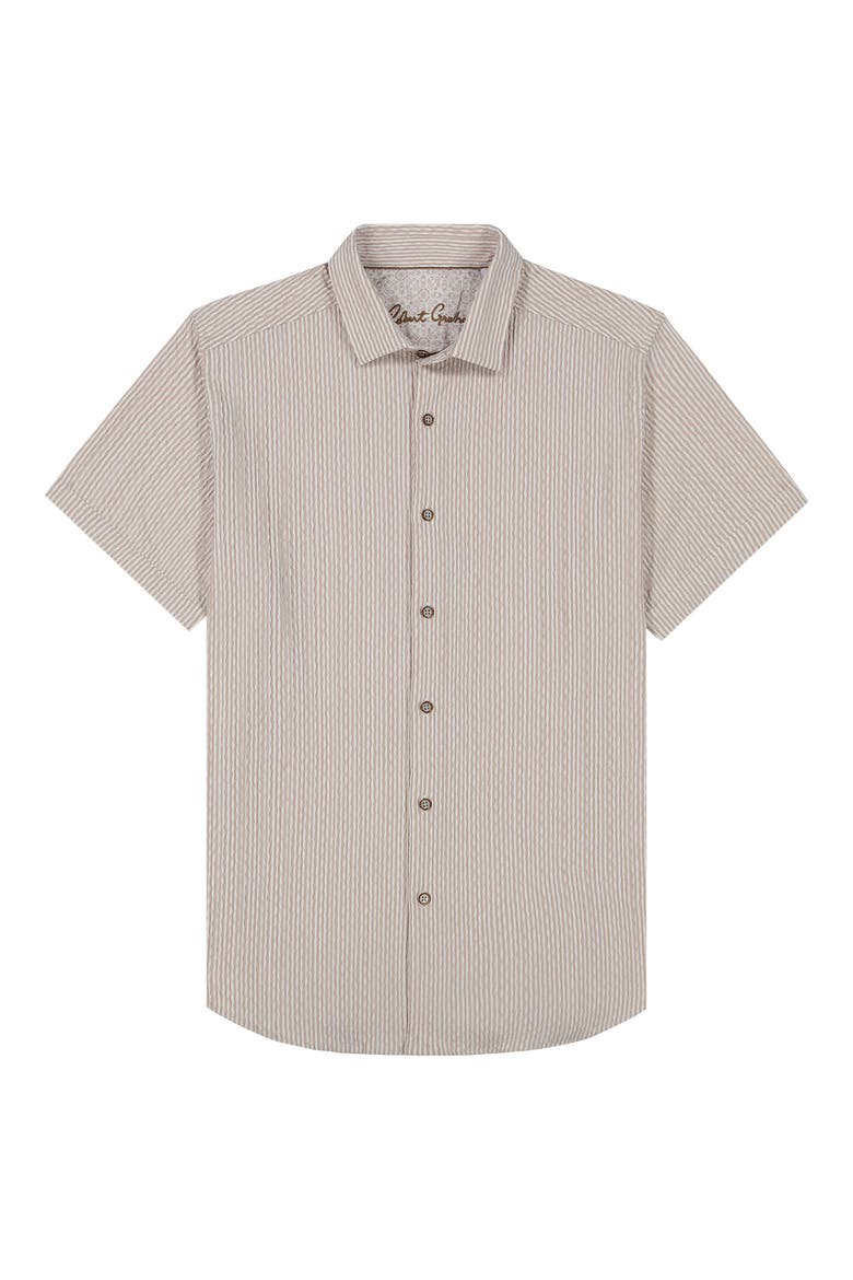 Fornillo Short Sleeve Shirt, Alternate, color, KHAKI