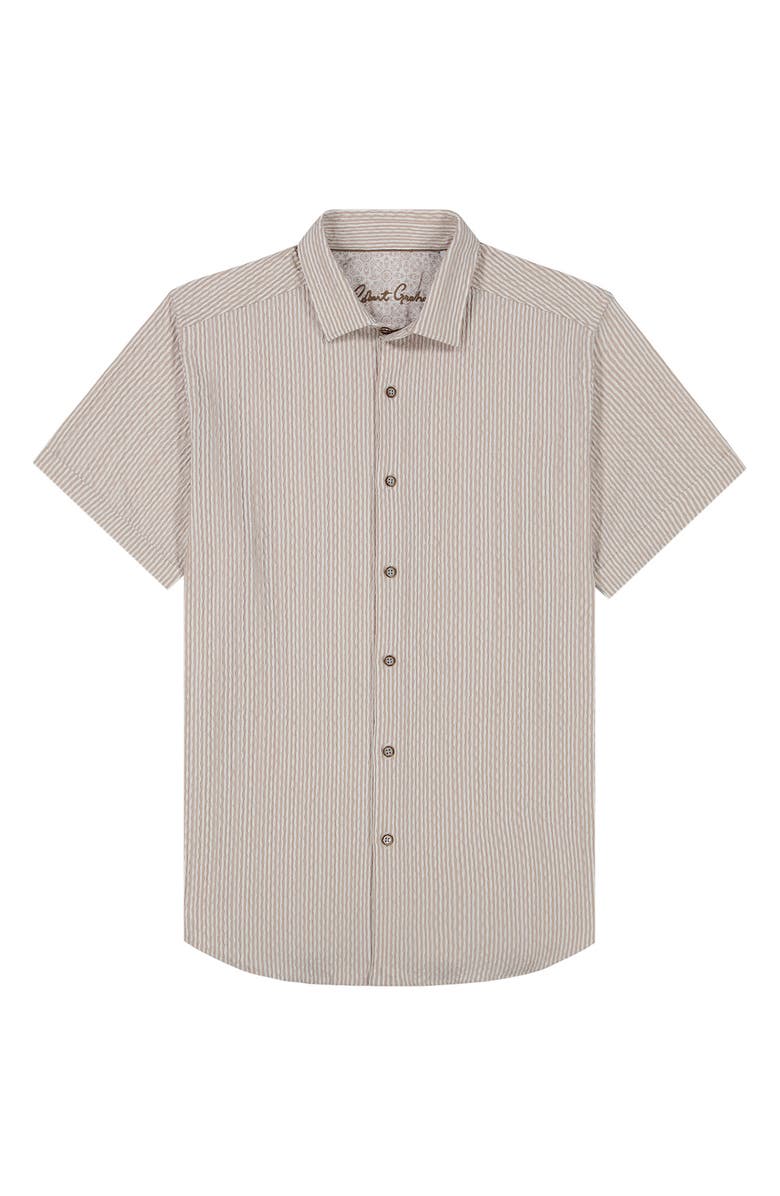 Robert Graham Fornillo Short Sleeve Shirt, Alternate, color, Khaki