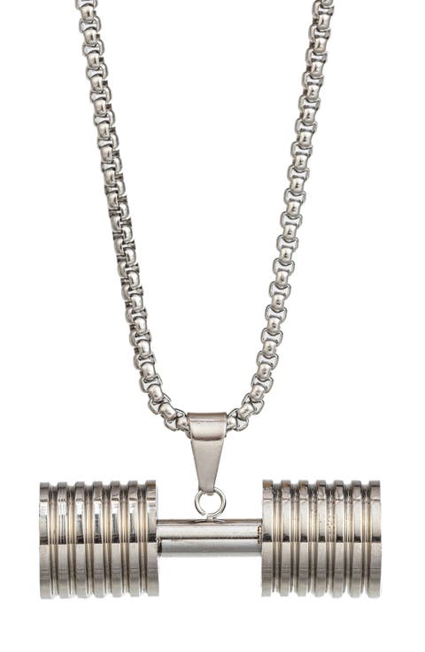 Arnold Dumbell Pendant Necklace