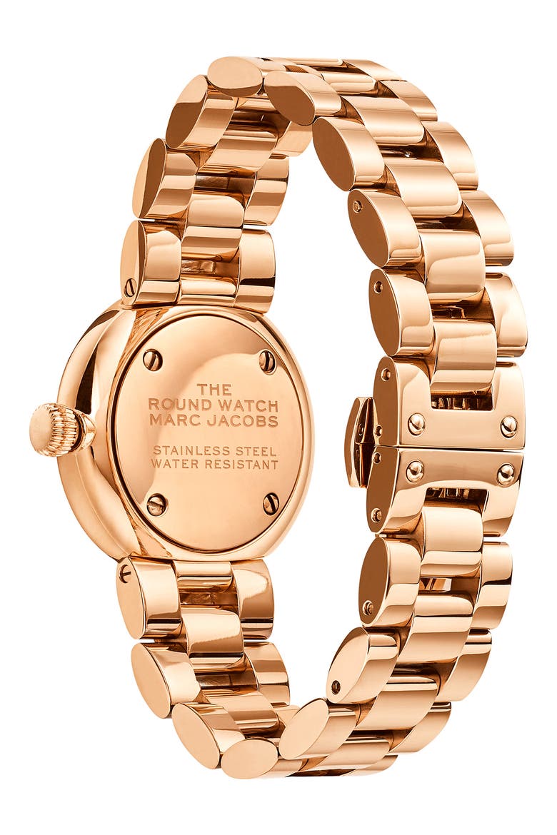 Women's The Round Silver Dial Rose Gold Bracelet Watch, 32mm, Alternate, color, SILVER