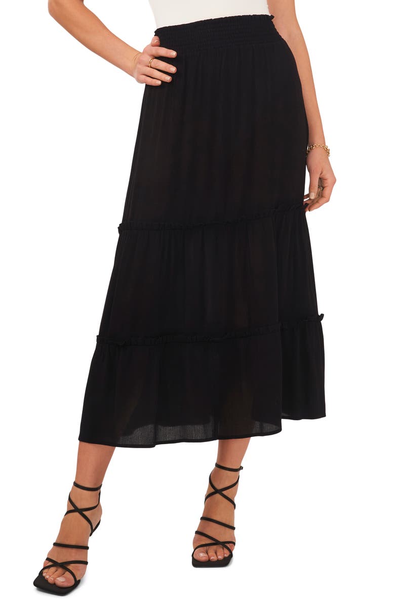 Vince Camuto Tiered Maxi Skirt, Main, color, 