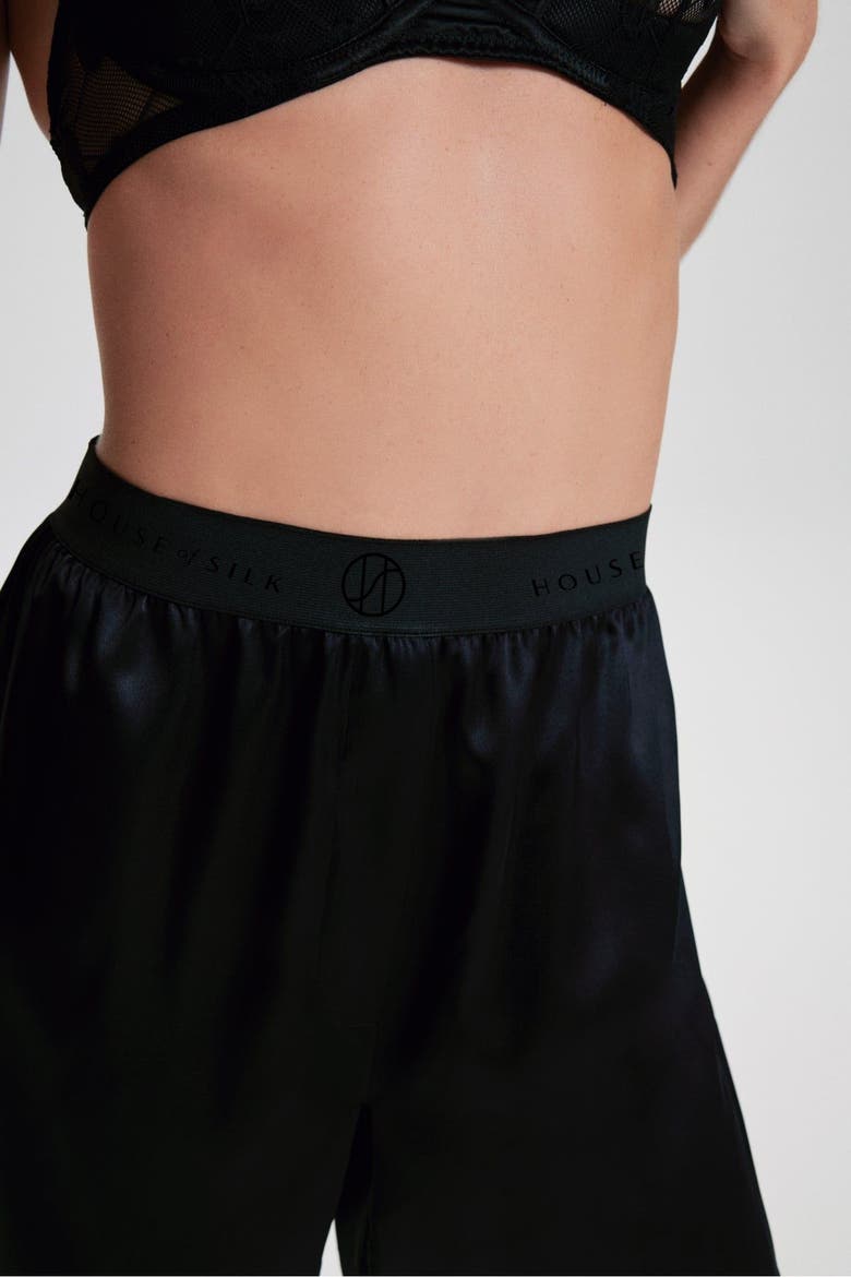Unisex Silk Boxer, Alternate, color, Black