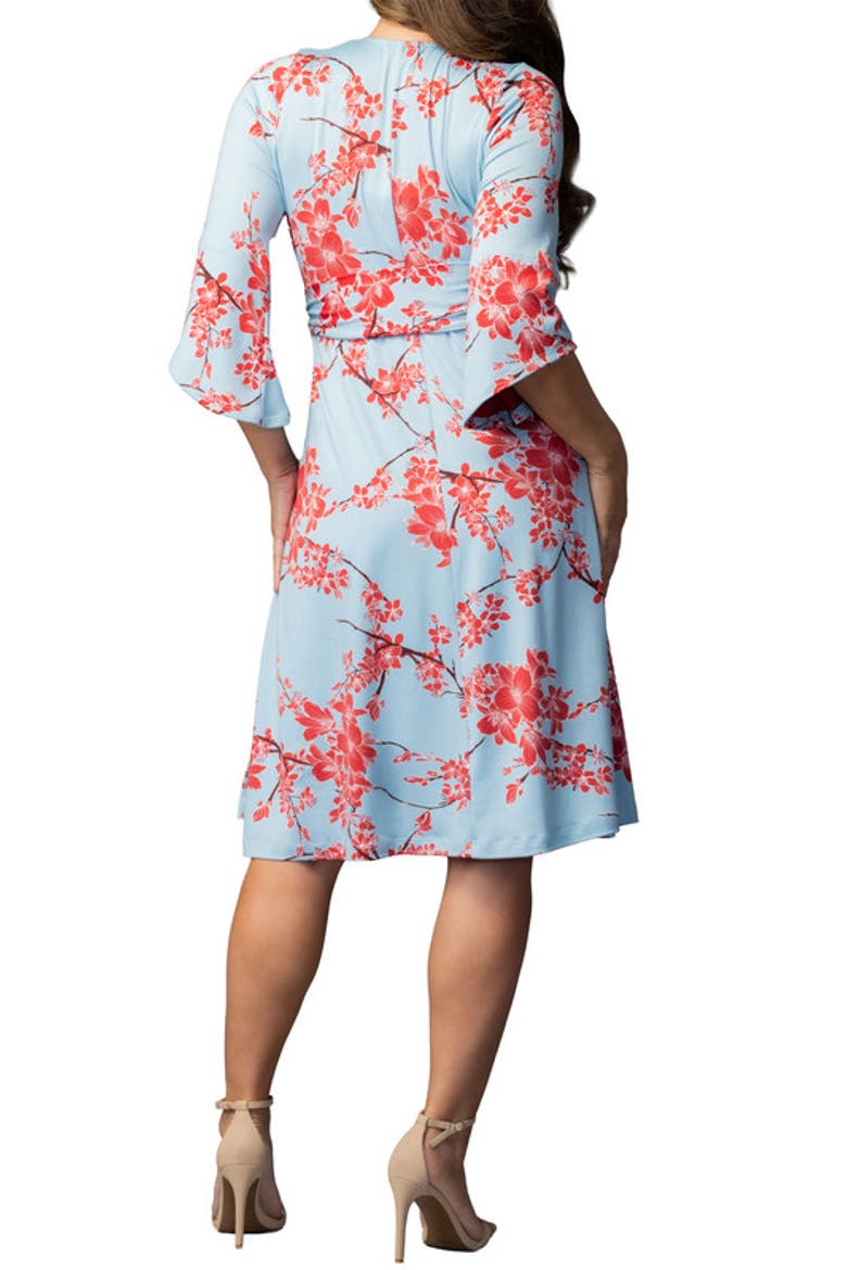 Gemini Wrap Dress, Alternate, color, Cherry Blossom Print