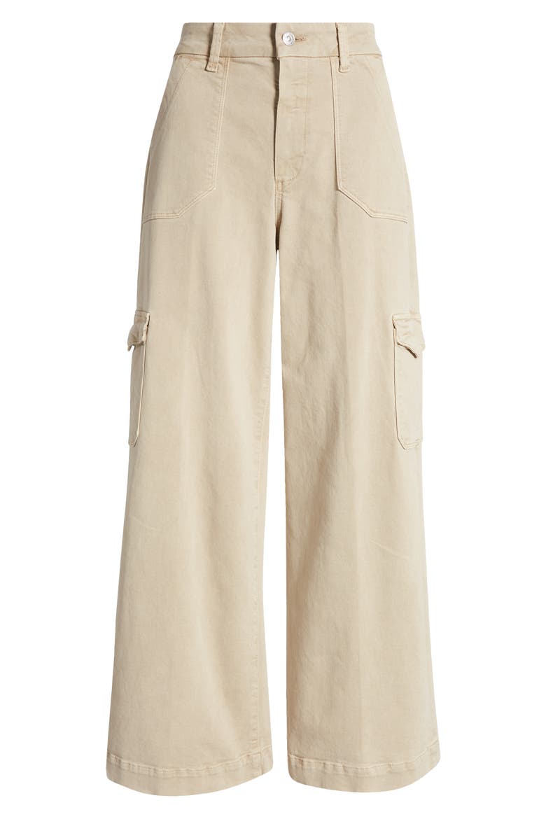 Harper Wide Leg Cargo Jeans, Alternate, color, VTSOFTSAND