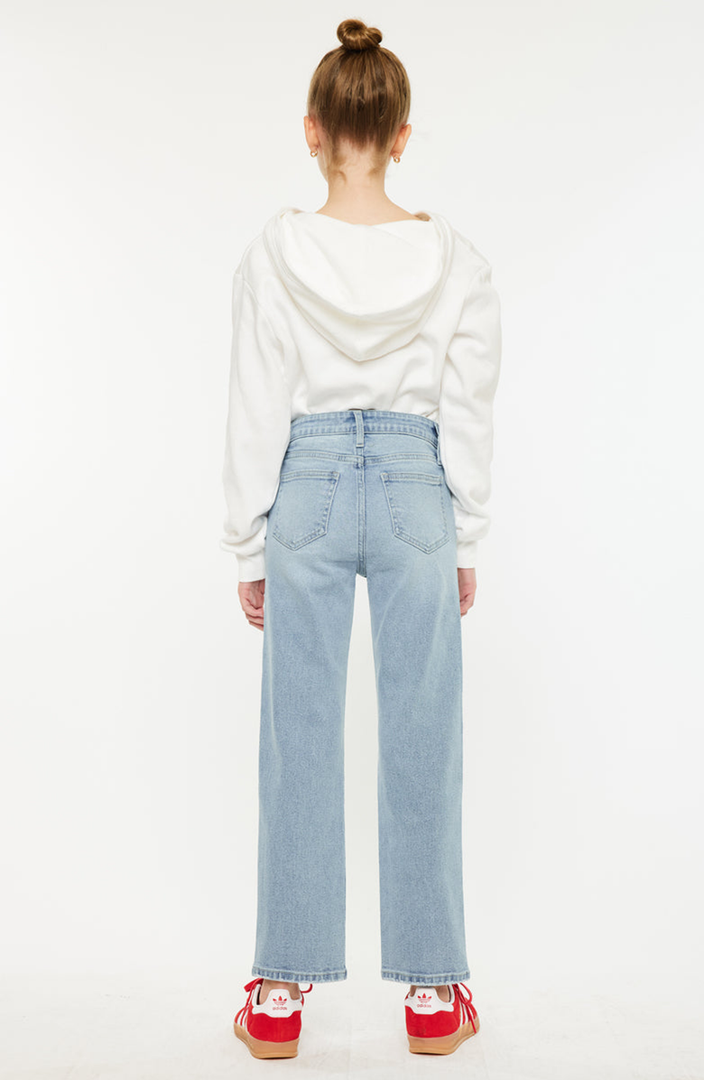 KanCan Sav High Rise Straight Jeans, Alternate, color, Light Wash