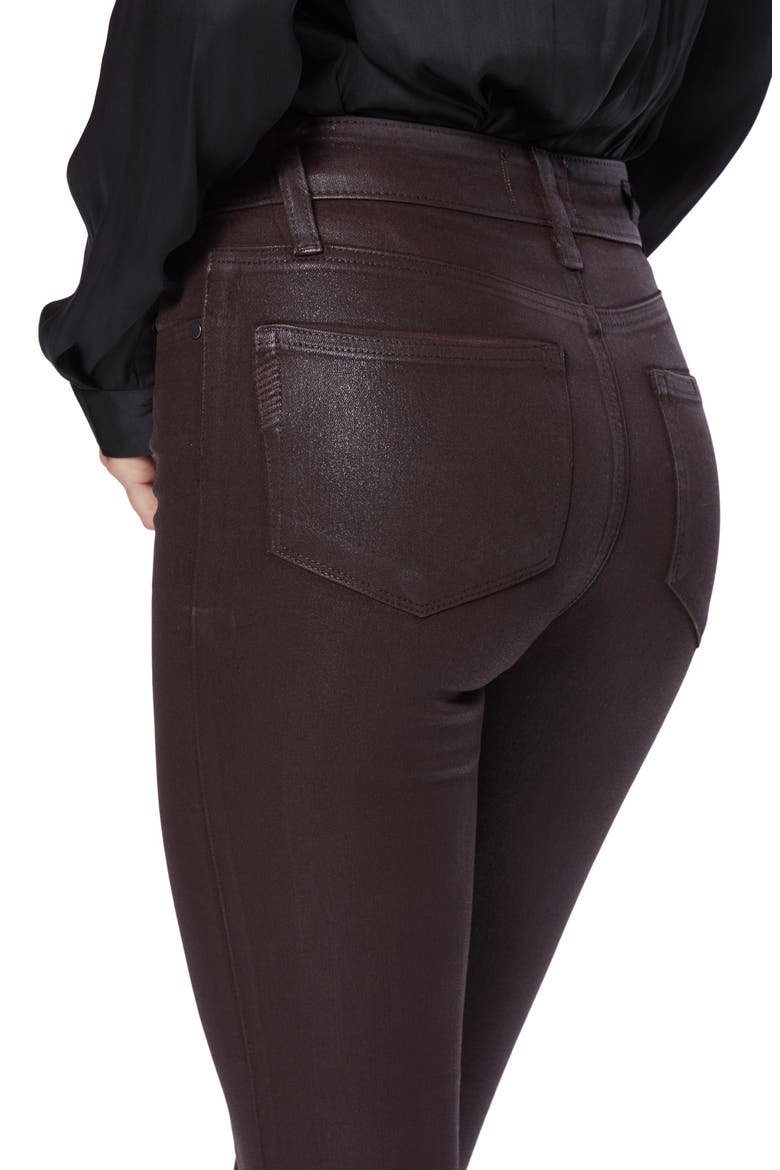 Transcend - Hoxton Coated High Waist Skinny Jeans (Nordstrom Exclusive), Alternate, color, CHRYCFELXC