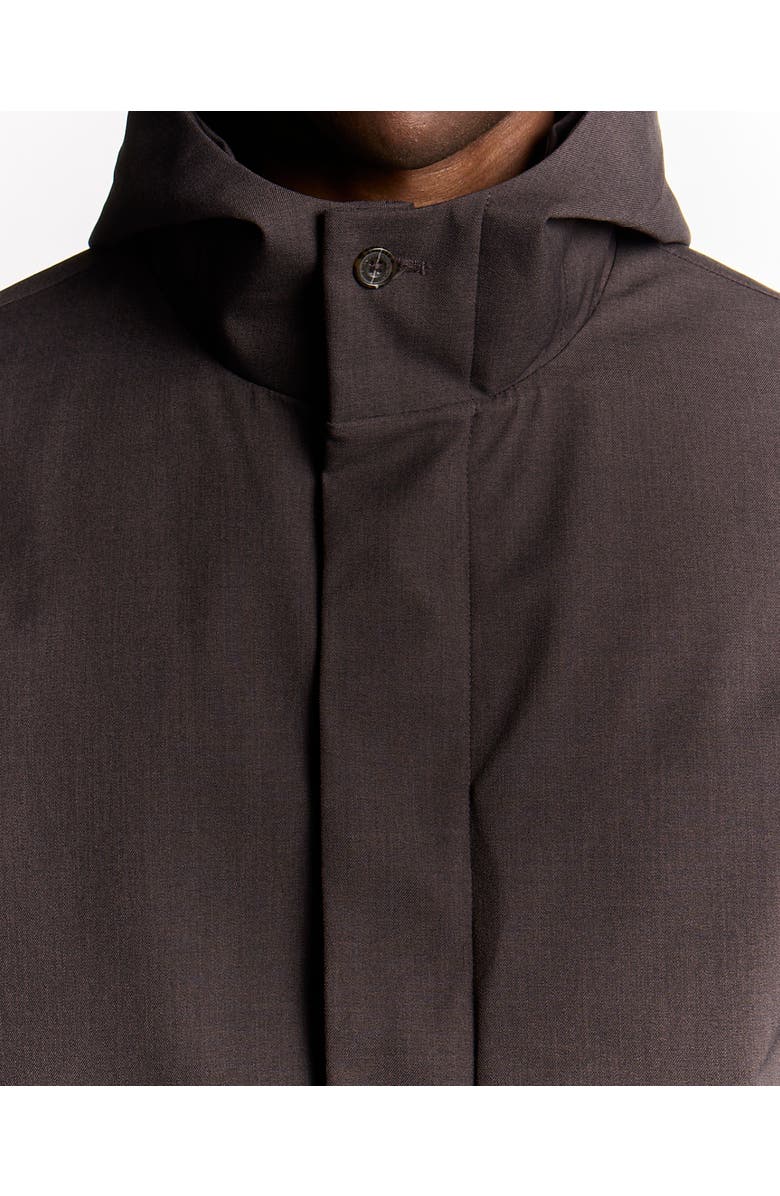 Lyle & Scott Long Sleeve Hooded Military Parka Jacket, Alternate, color, Charcoal Marl