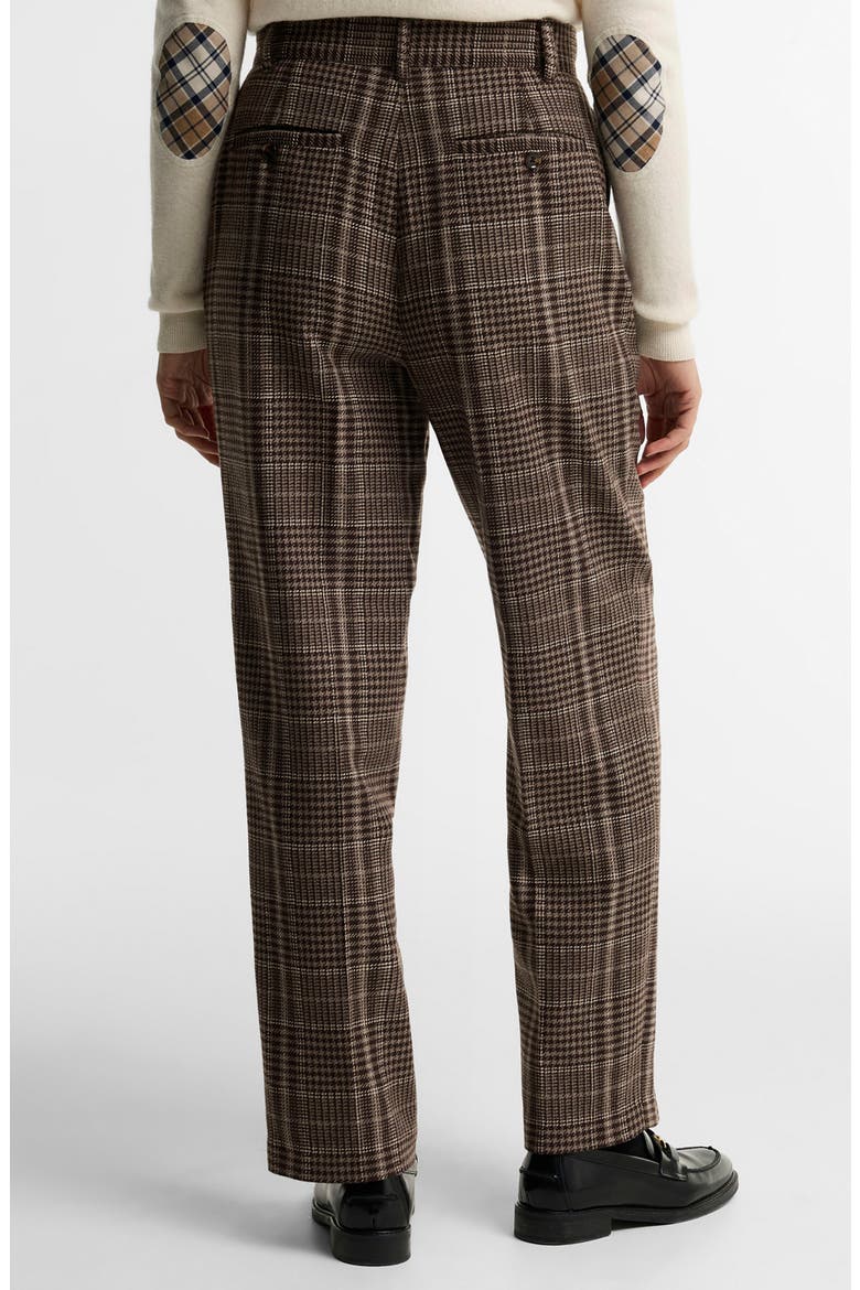 Amryn Plaid Wool Blend Pants, Alternate, color, PRINCE OF WALES/ GANACHE