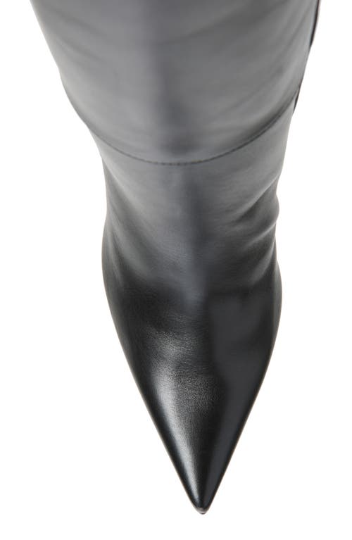Betzábe Bree Pointed Toe Thigh High Boot In Black