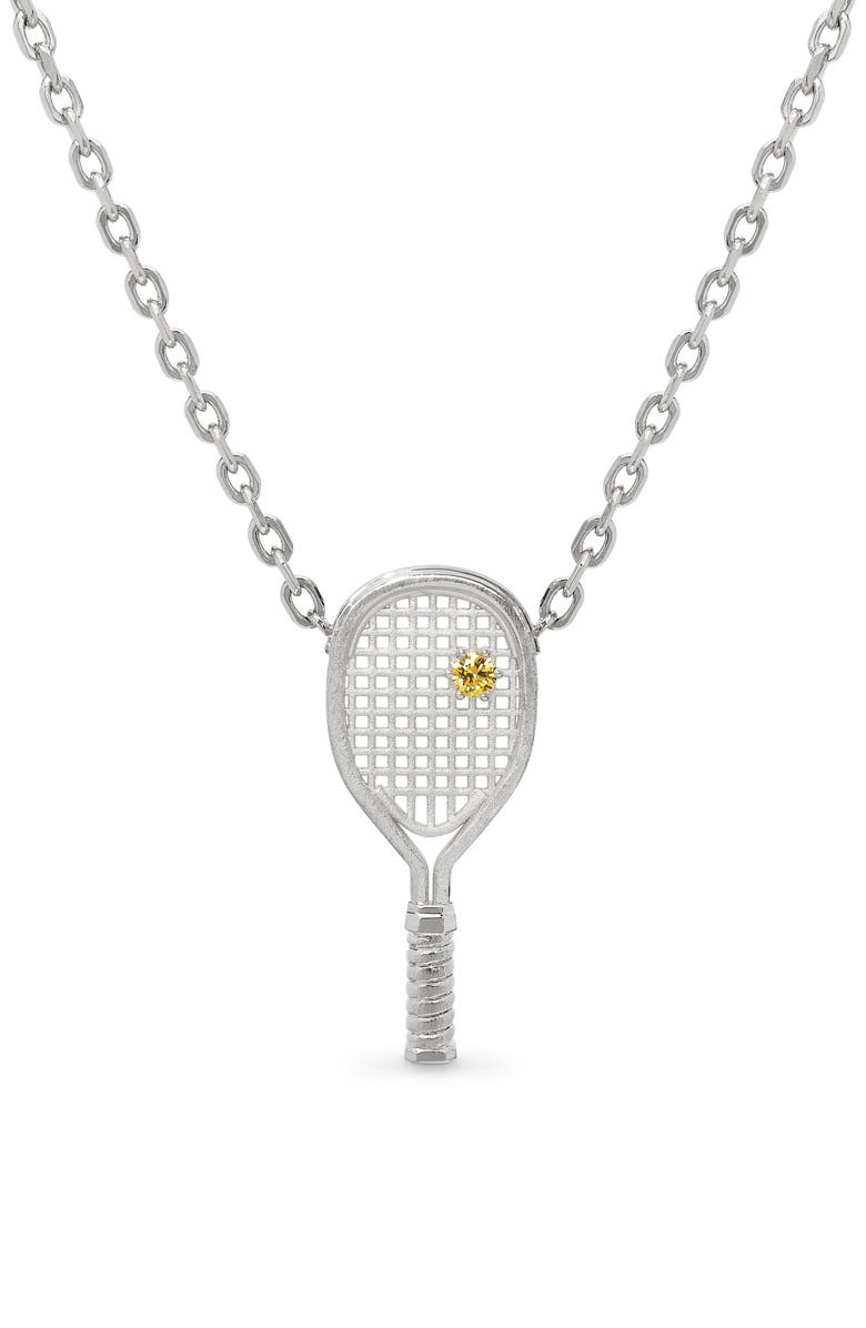PASCAL The Tennis Necklace, Yellow Diamond, Main, color, Silver / Yellow Diamond
