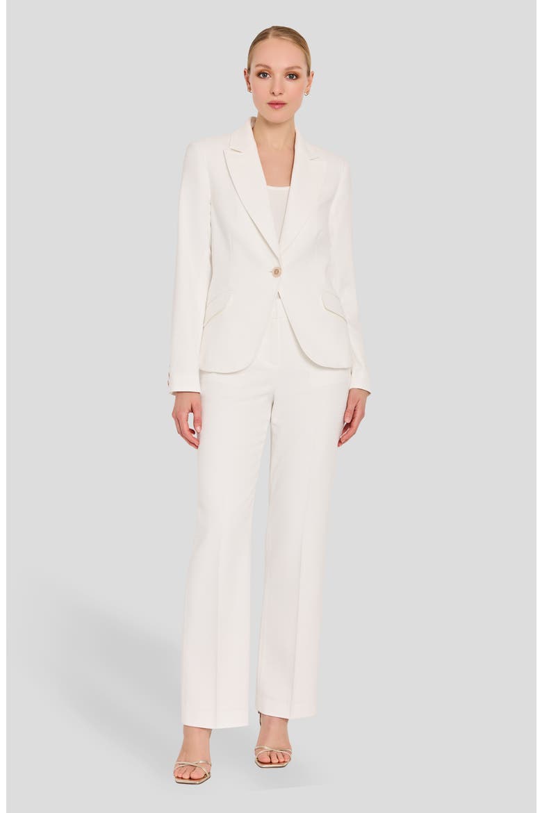 One-Button Bouclé Blazer, Alternate, color, IVORY