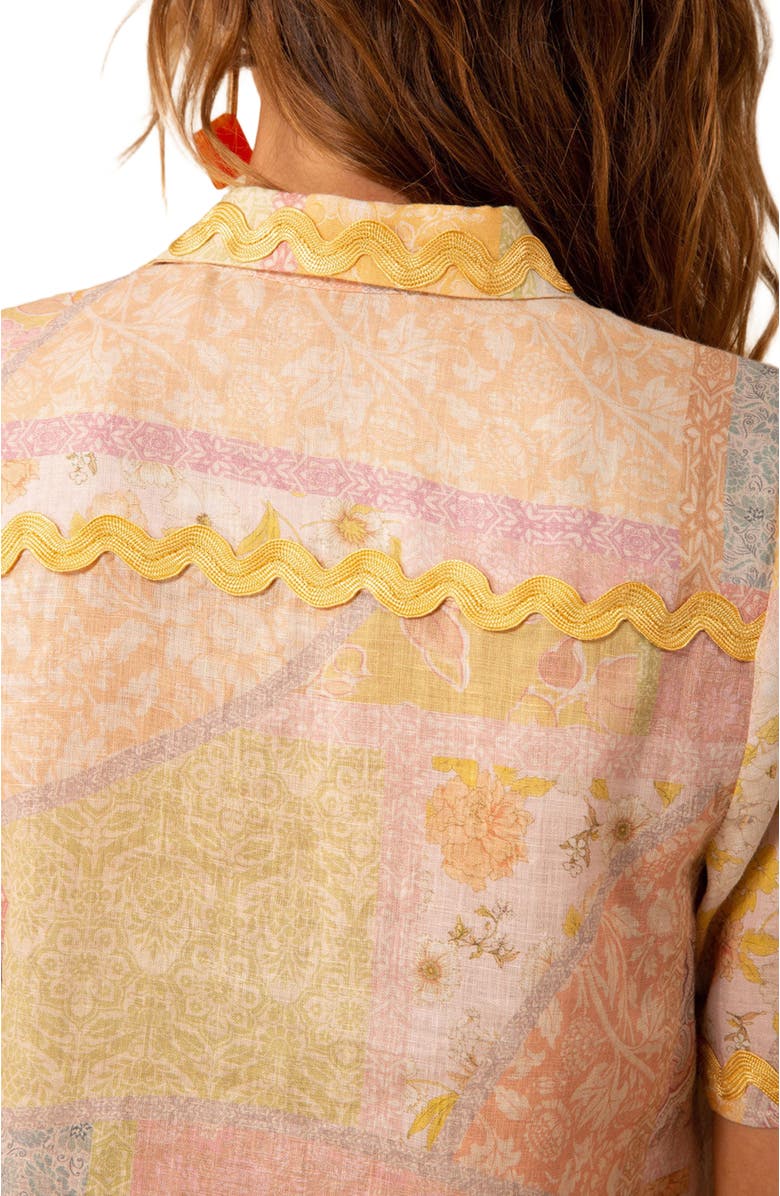 Hale Bob Taylor Linen Top, Alternate, color, 