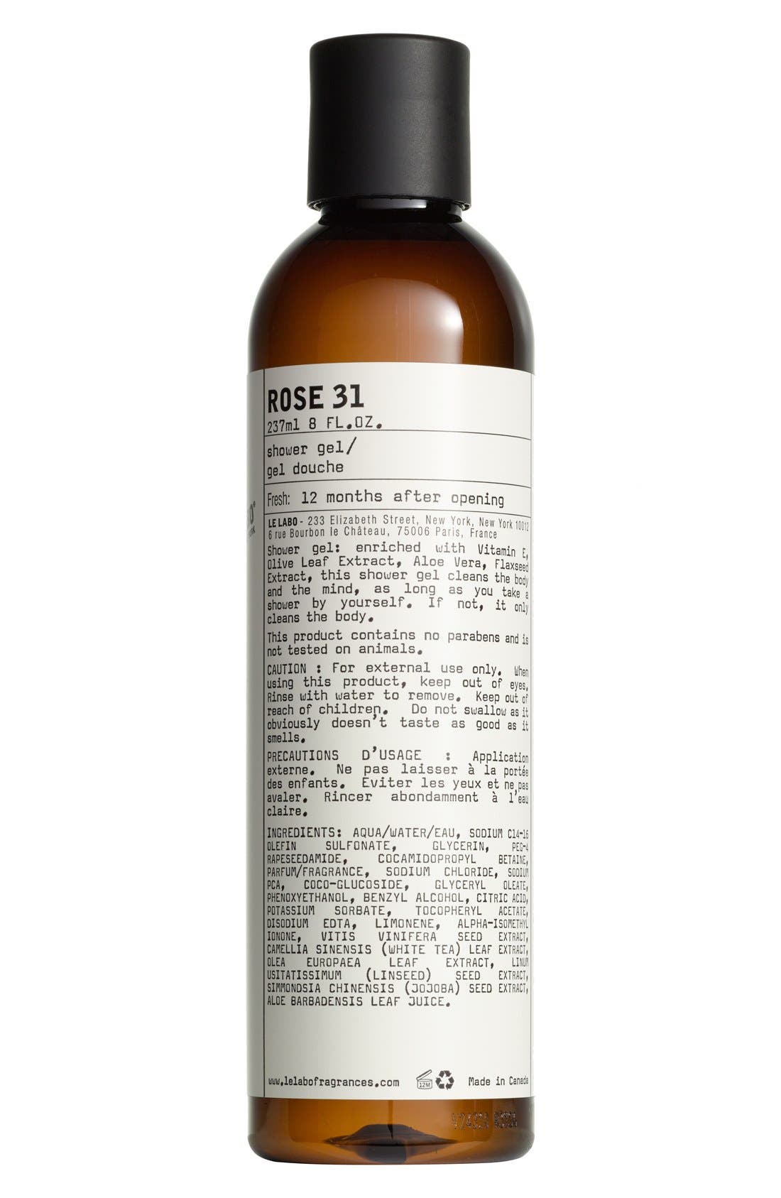 LE LABO ROSE 31 ボディーローション＆シャワージェル 各237ml Rose 31 Shower Gel | Nordstrom