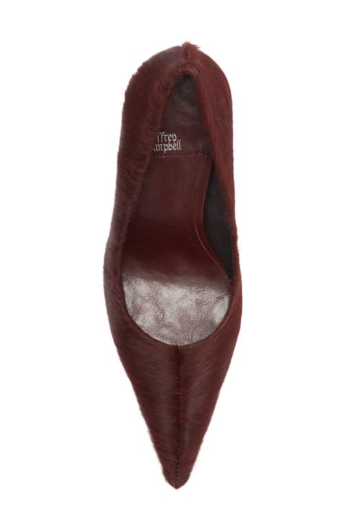 Jeffrey Campbell Genuine Calf Hair Pointed Toe Pump In Animal Print