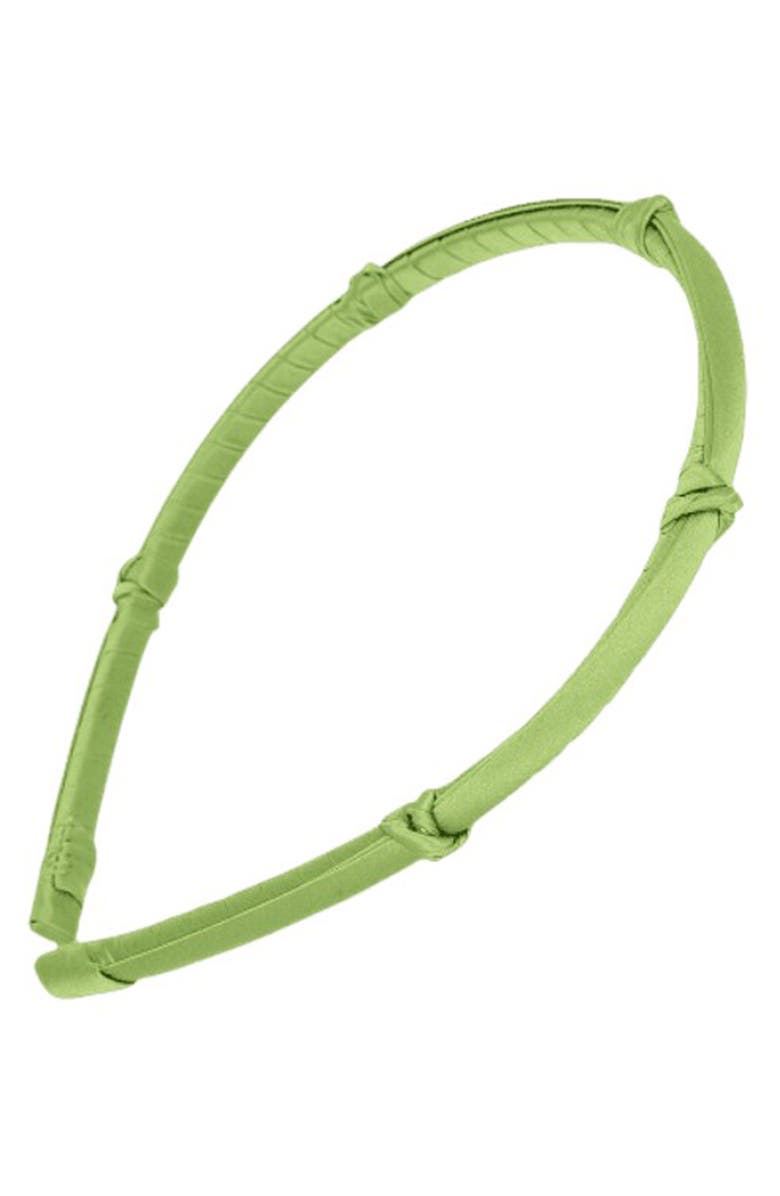 L. Erickson Five-Knot Silk Charmeuse Headband, Main, color,