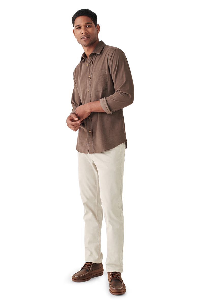 Faherty Corduroy Button-Up Shirt, Alternate, color,