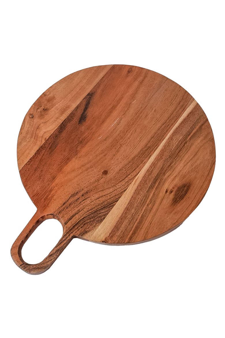 Acacia Circle Serving Board, Main, color, Brown