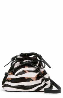 Dolce Vita Animal Print Drawstring Bucket Bag