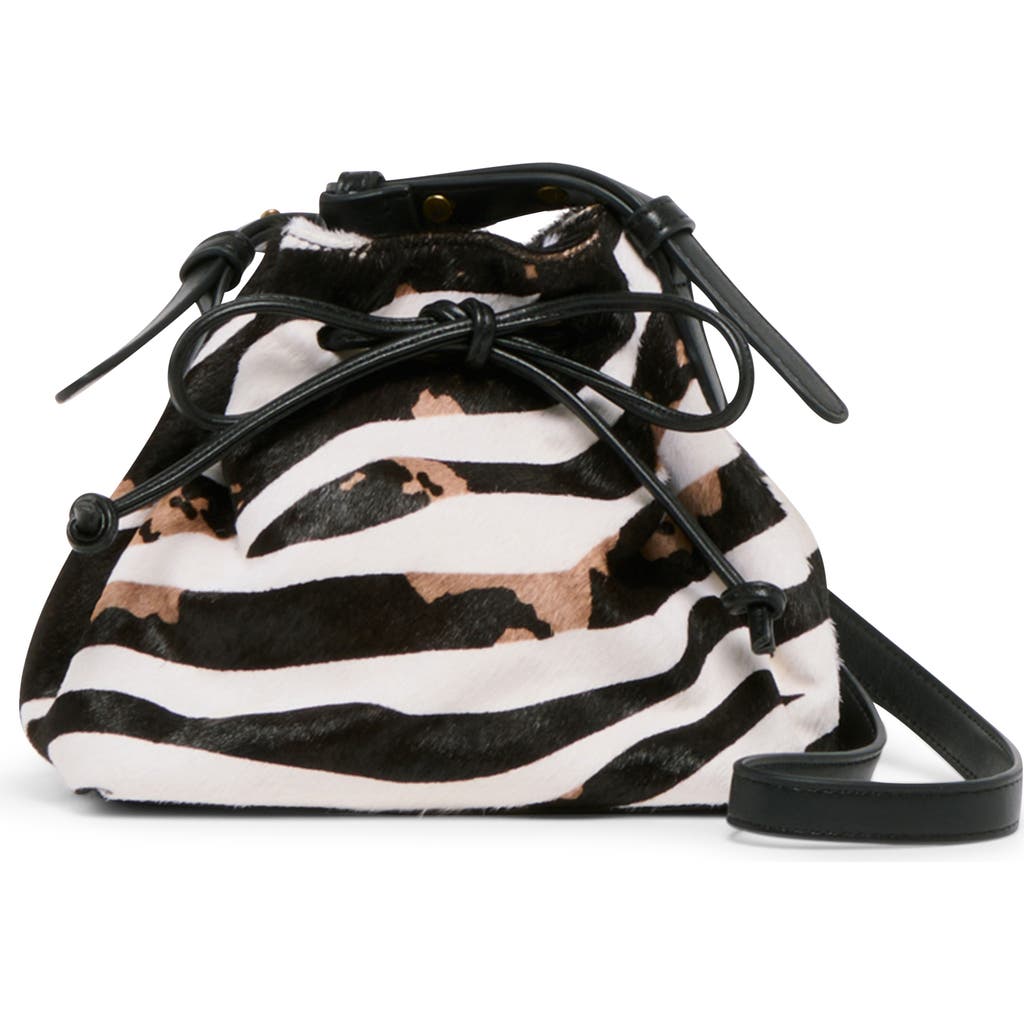 Dolce Vita Animal Print Drawstring Bucket Bag In Multi