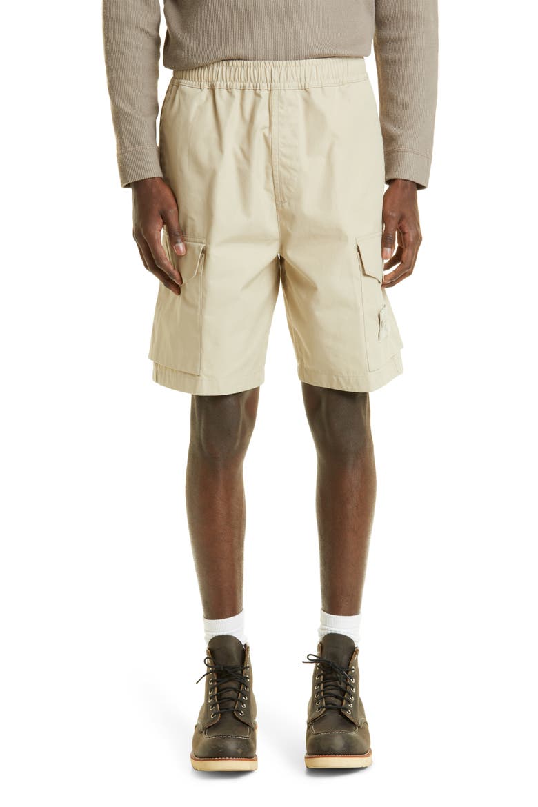 Cotton Bermuda Shorts, Main, color, BEIGE