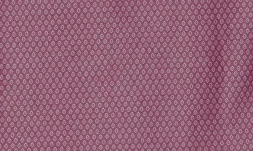 David Donahue Dobyy Dot Print Sport Shirt In Burgundy