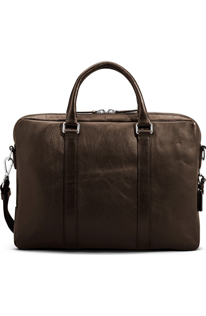 Shinola Signature Leather Computer Briefcase, Alternate, color,