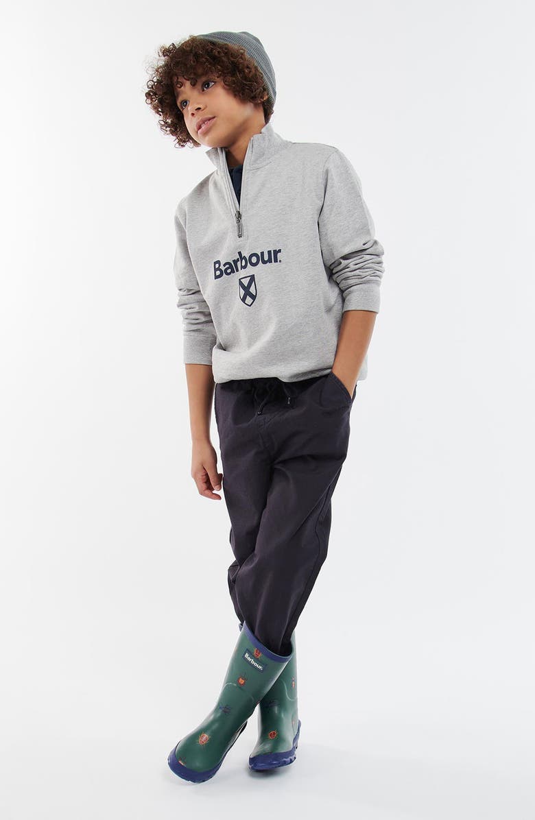Barbour Kids' Floyd Logo Half Zip Pullover, Alternate, color, 