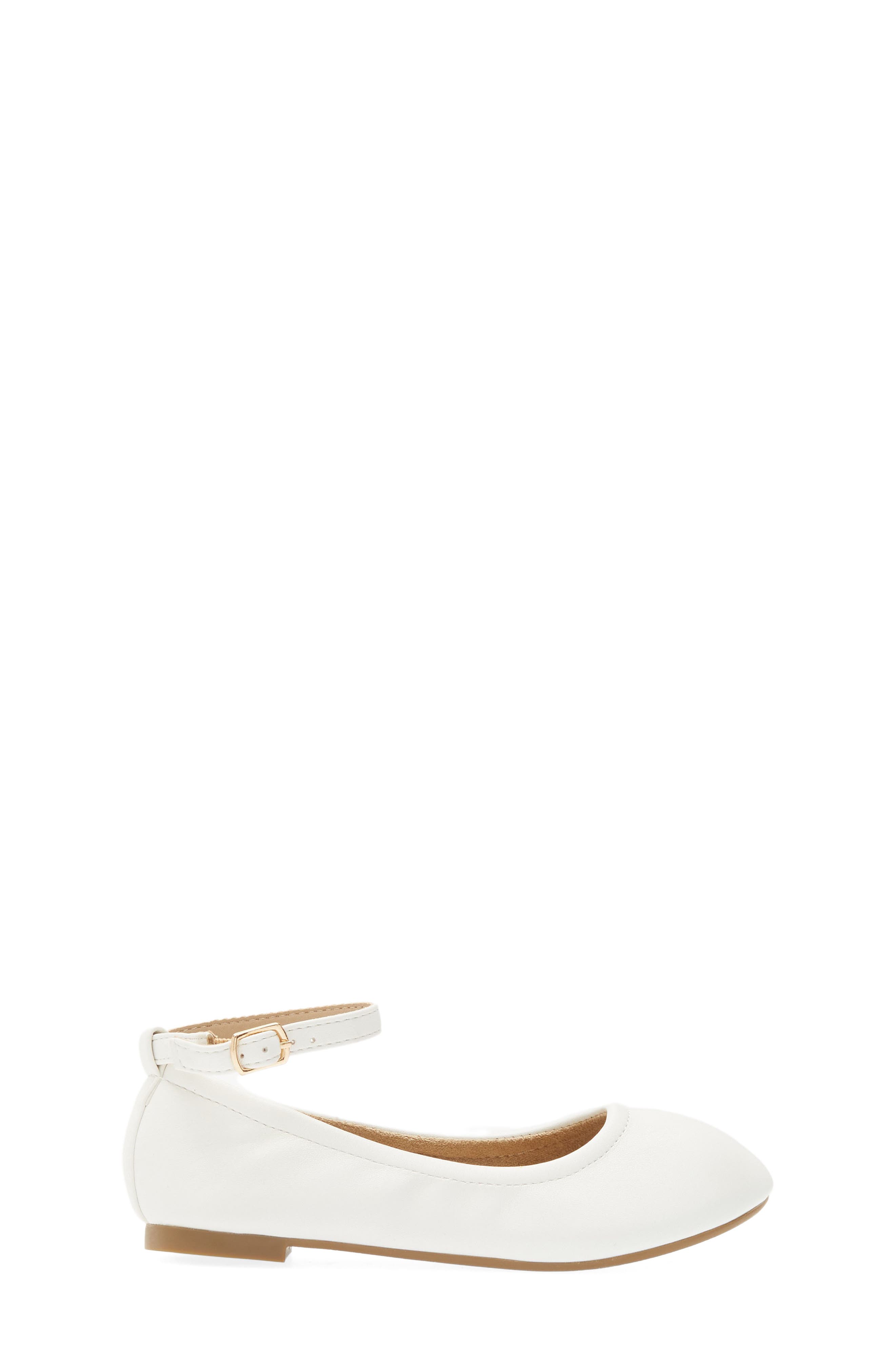 DREAM PAIRS Kids' Ankle Strap Ballerina Flat, Alternate, color, 