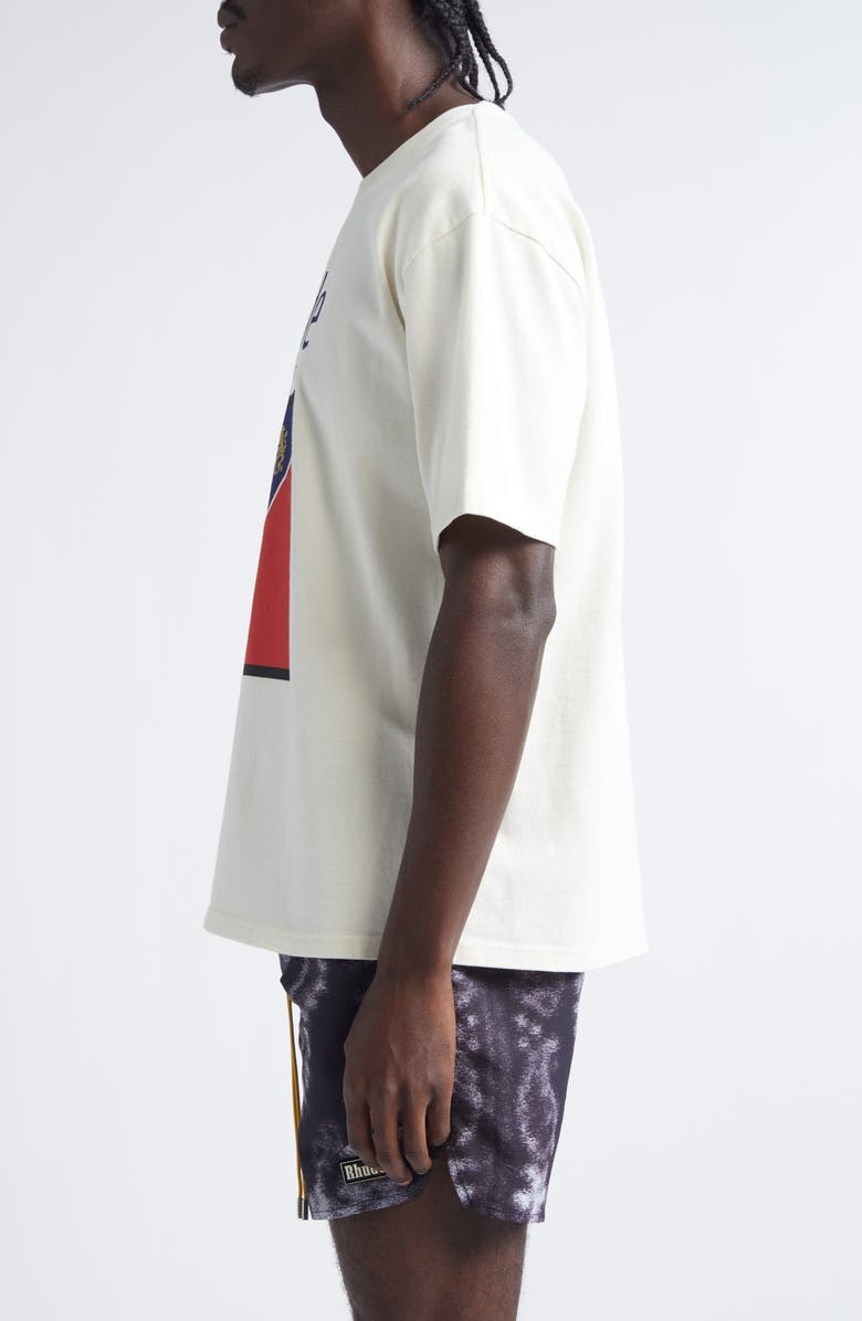 Rhude Collins Fumar Graphic T-Shirt, Alternate, color, White/ Navy/ Red/ Black/ Yello