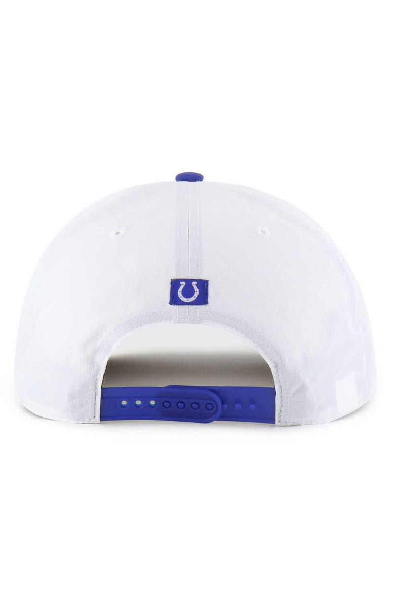 '47 Men's '47 White/Royal Indianapolis Colts Suburbia Hitch Two-Tone Adjustable Hat, Alternate, color,